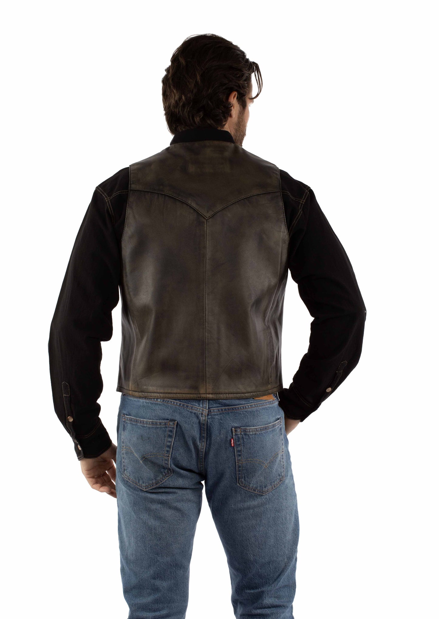 Scully Men's Color Vest in Brown
