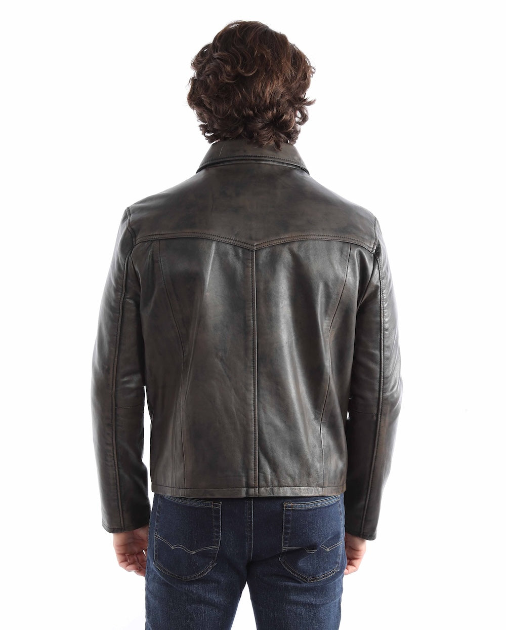 Scully Men's Zip Front Color Jacket in Brown
