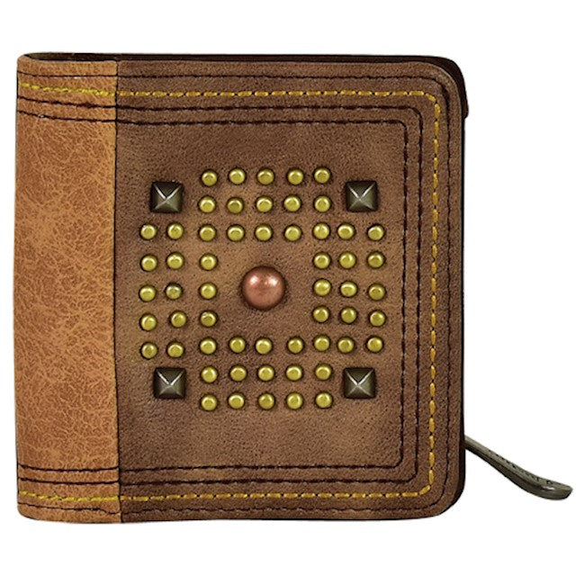 Justin Boot Company Mixed Metal Studs Small Wallet