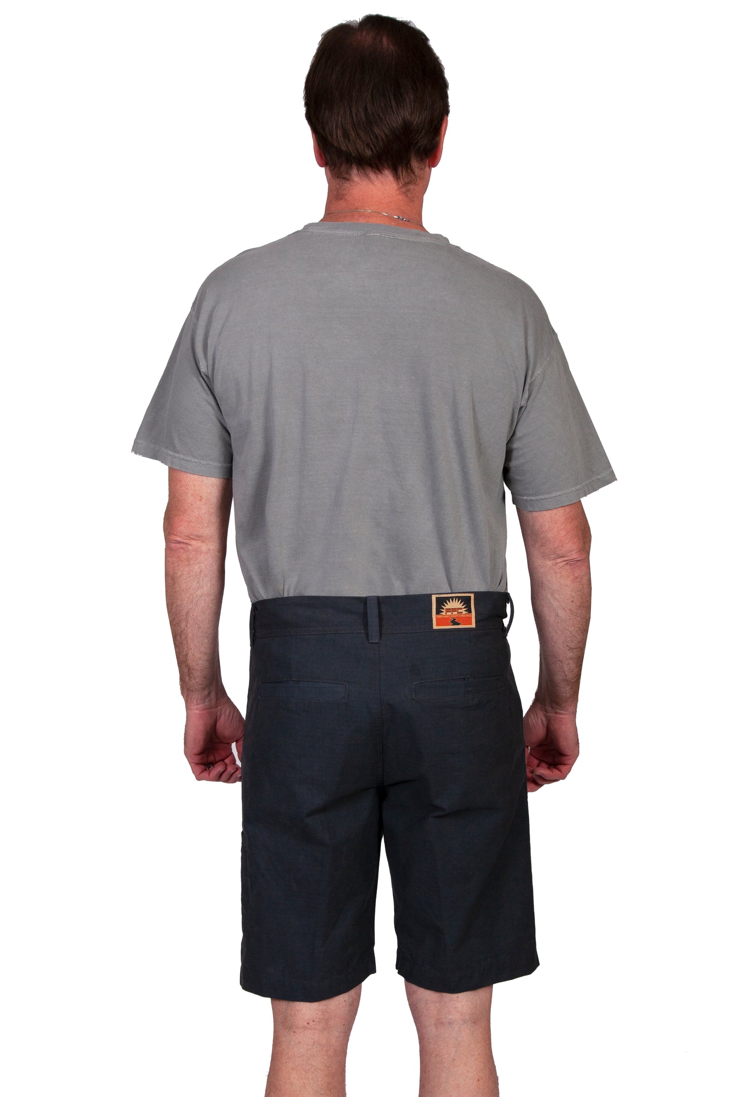 Scully Western Men's On Point Cotton Shorts in Gun Metal