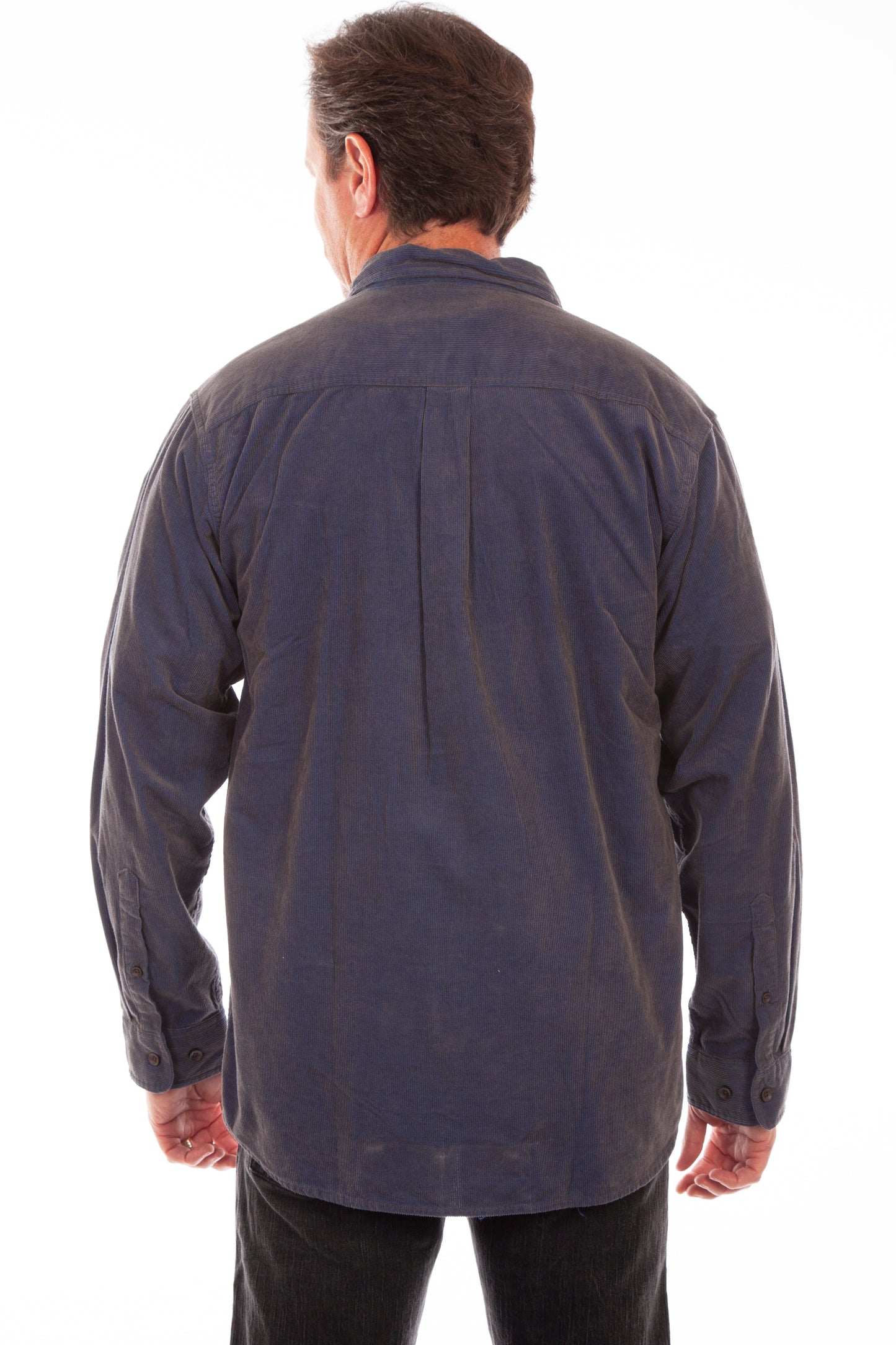 Scully Men's Cotton Corduroy Shirt in Blue