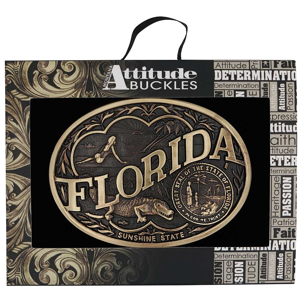 Montana Silversmiths Florida State Heritage Attitude Buckle