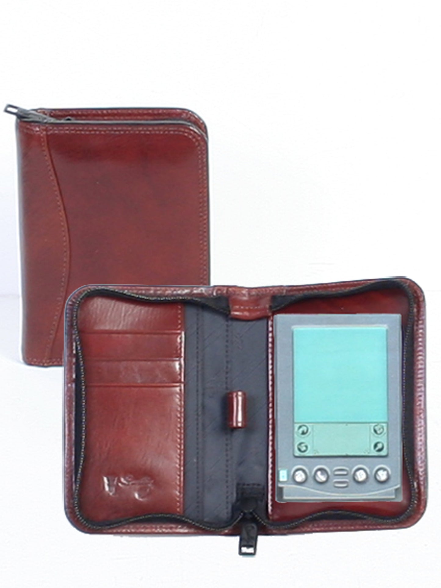 Scully Women's Zip Pilot Case in Mahogany