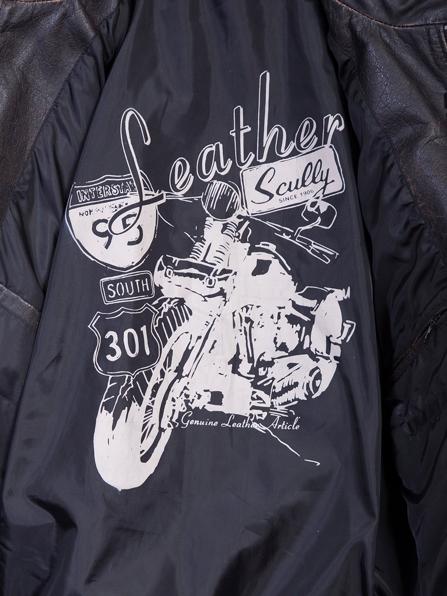 Scully Men's Sanded Calf Racing Grey Jacket in Charcoal