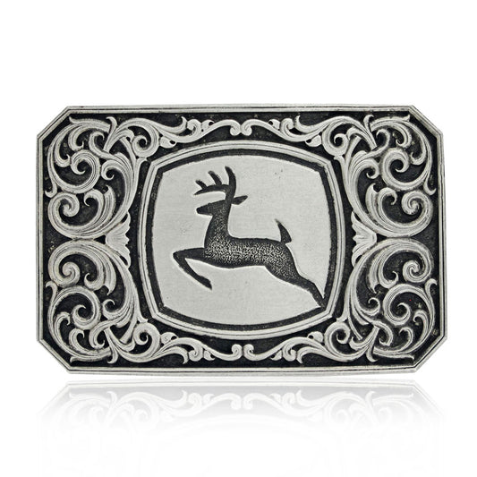 Montana Silversmiths John Deere Filigree Attitude Buckle
