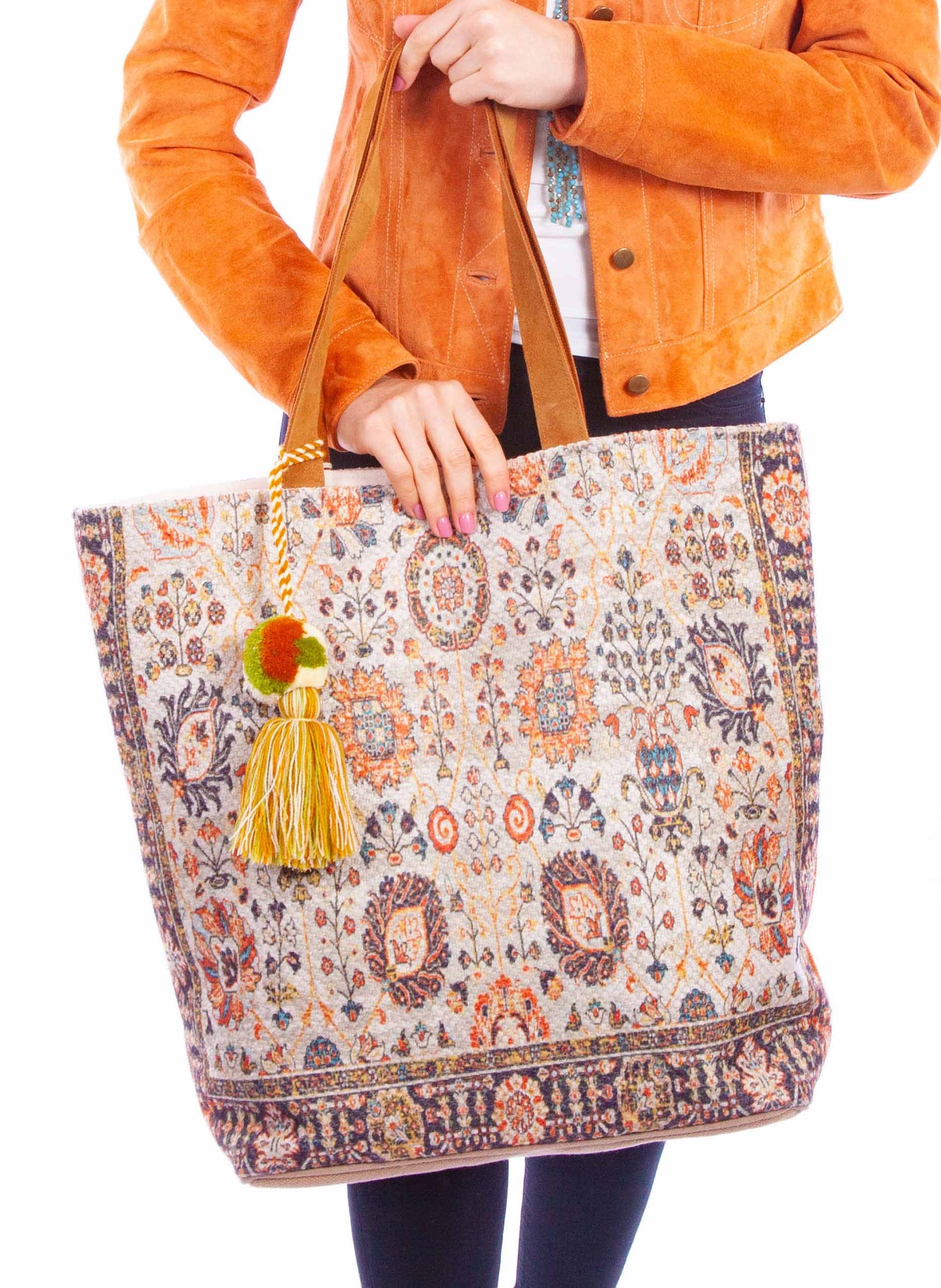 Scully Women's Woven Floral Print Tote in Handbag