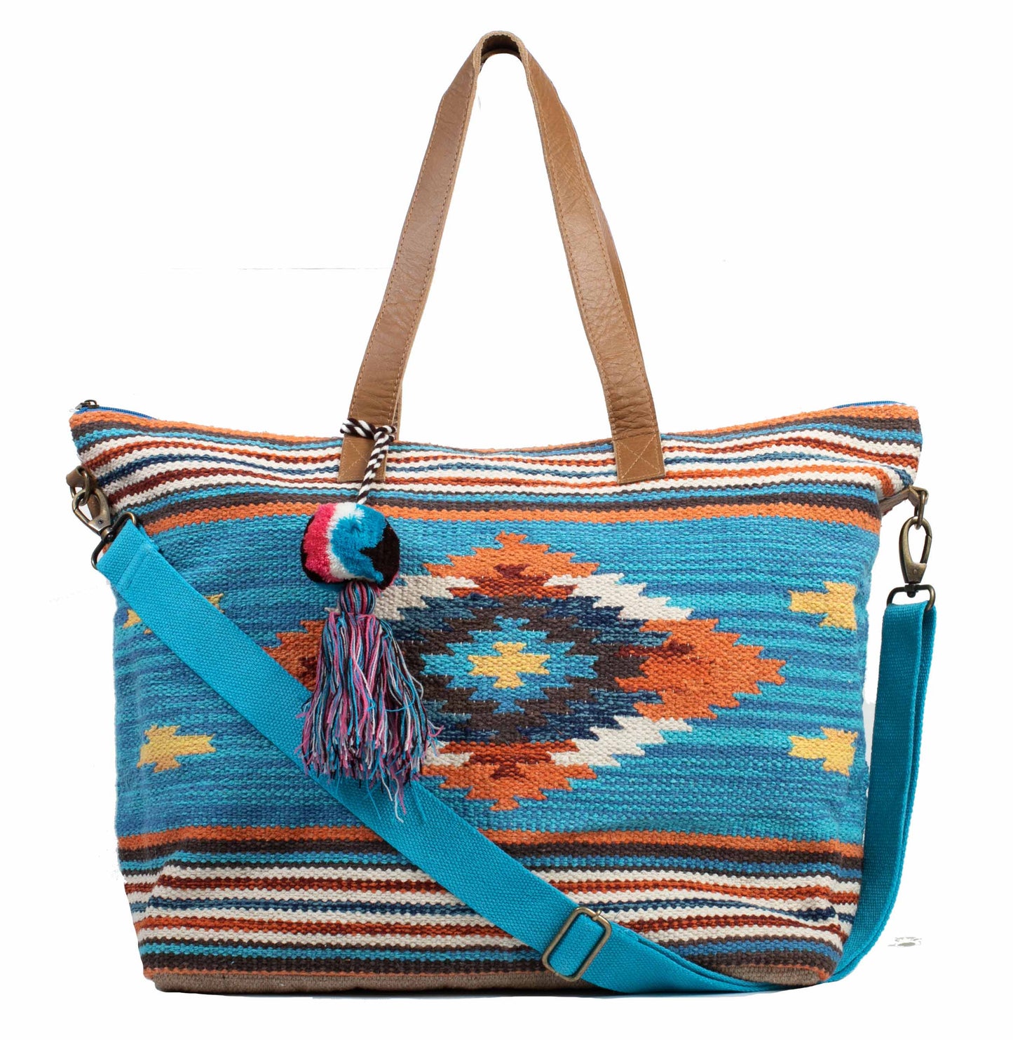 Scully Western Women's Aztec Shoulder Zip Closure Multi Color Handbag