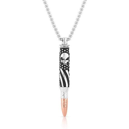 Montana Silversmiths I'Ll Cover You Sniper Bullet Necklace
