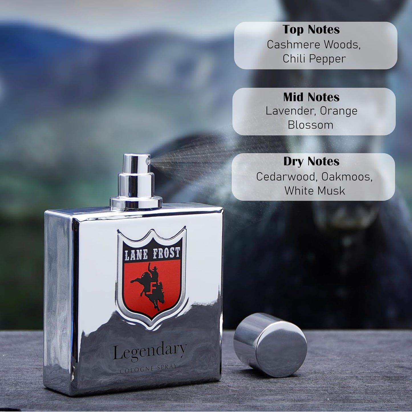 Lane Frost Legendary Cologne, Chrome Version