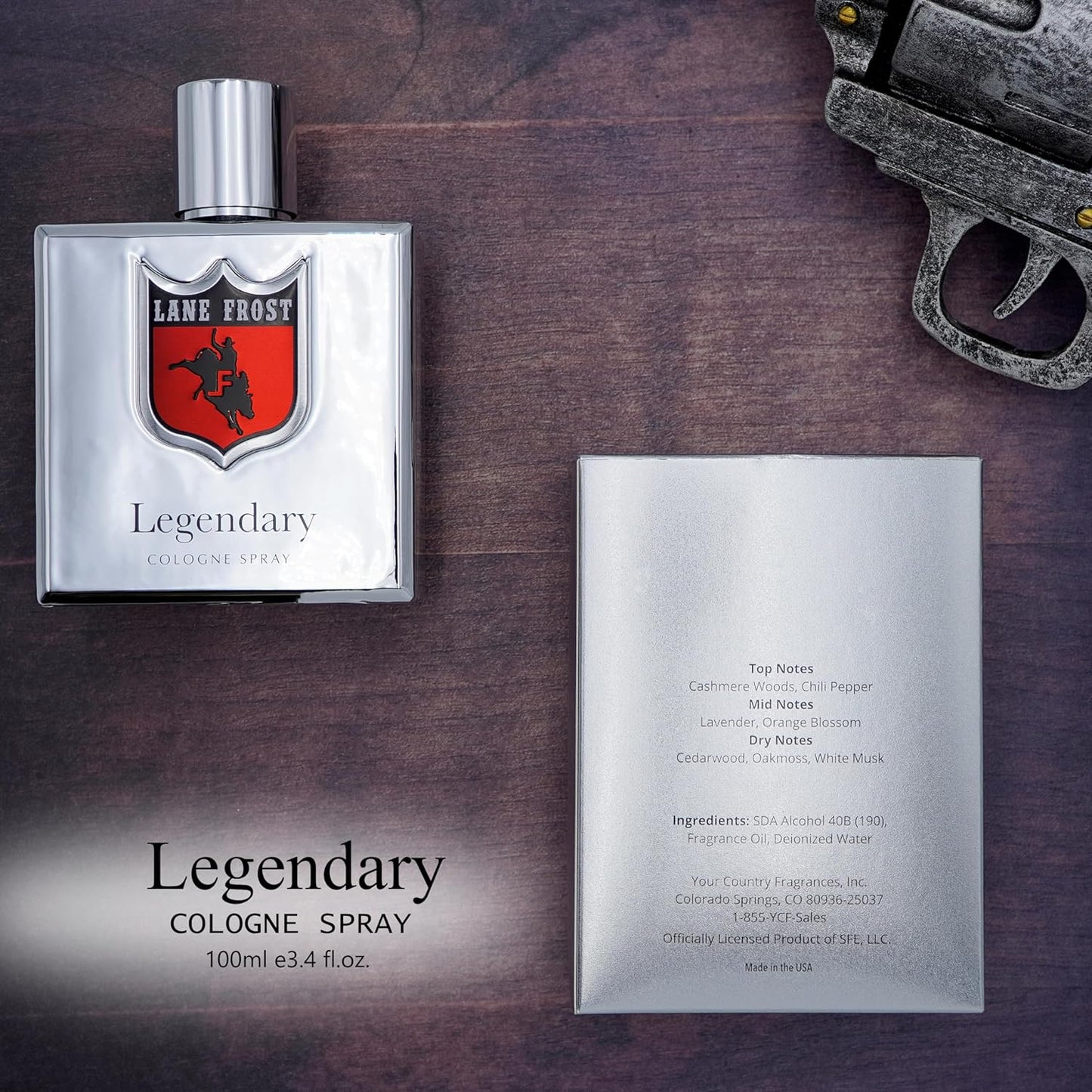 Lane Frost Legendary Cologne, Chrome Version