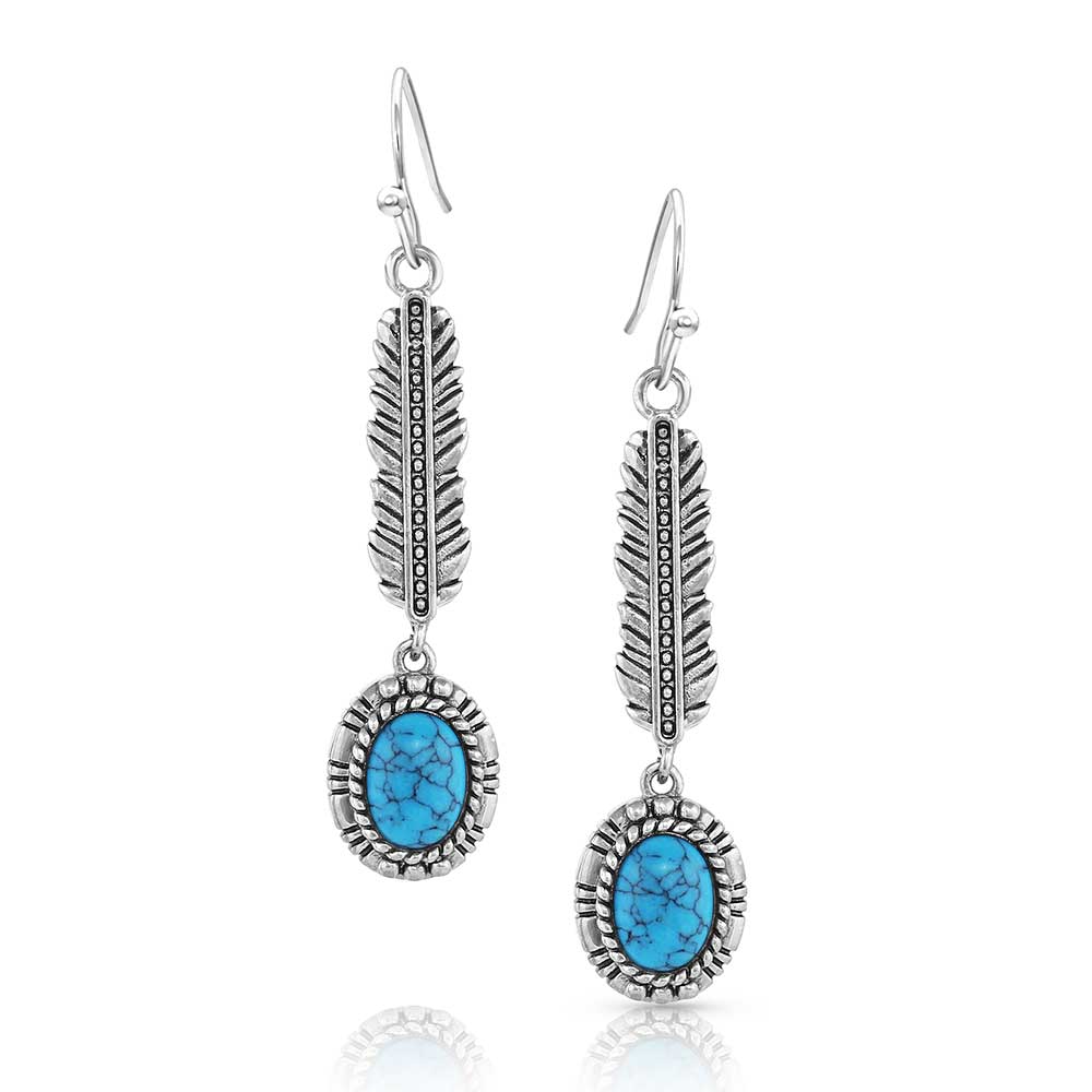 Montana Silversmiths Western Lifestyle Turquoise Dangle Earrings - From the Ground Up Turquoise