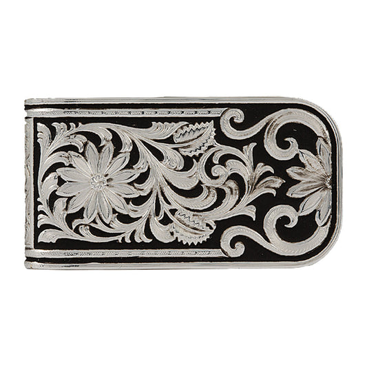 Montana Silversmiths Leathercut Bitterroot Money Clip