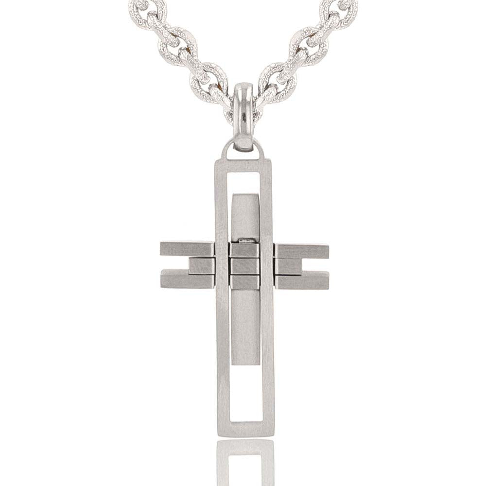 Montana Silversmiths Modern Art Cross Necklace