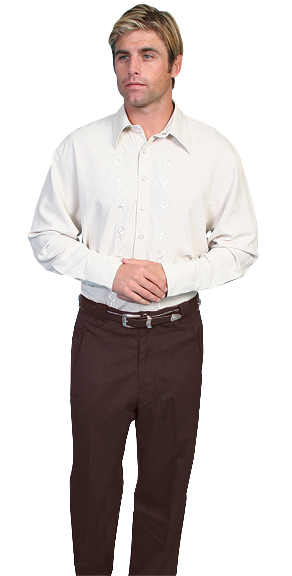 Scully Western Men's RangeWear Trouser Pants in Brown