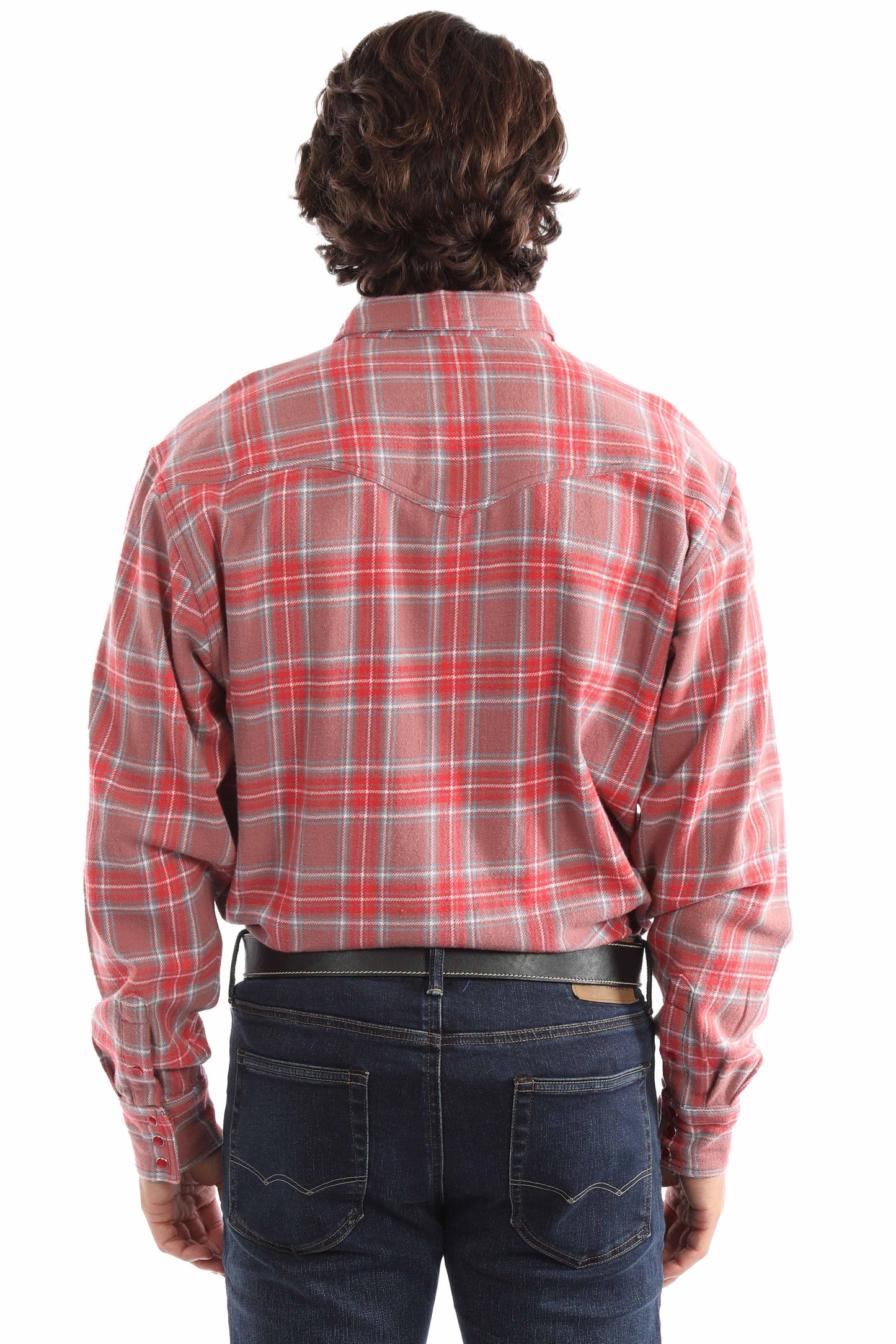 Scully Men's Signature Yarn Dyed Check Shirt in Red