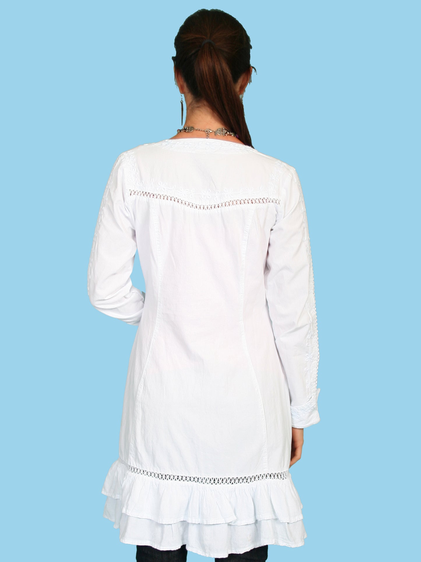 Scully Women's Button Front Dress in White