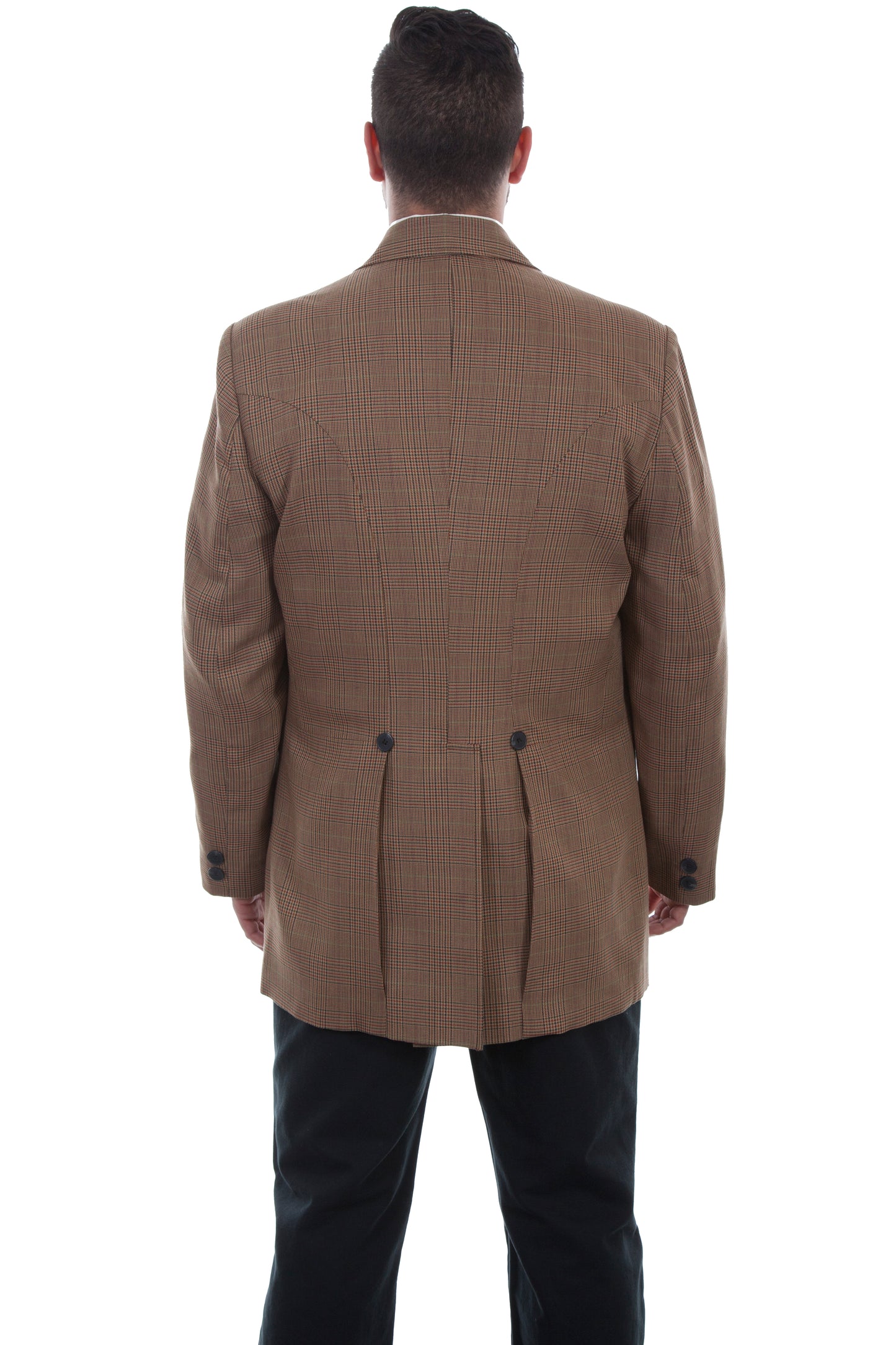 Scully Men's Plaid Town Coat in Tan