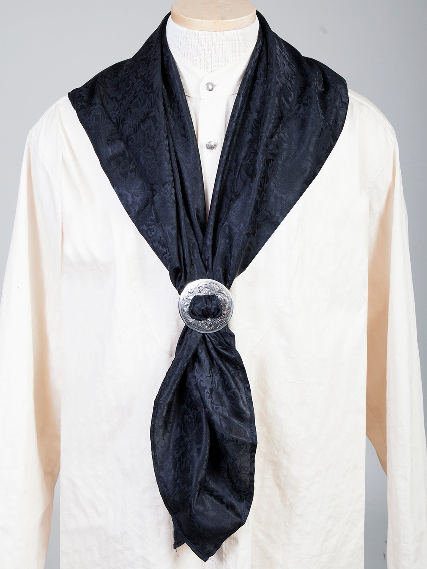 Scully RangeWear Men's Silk Scarf in Black