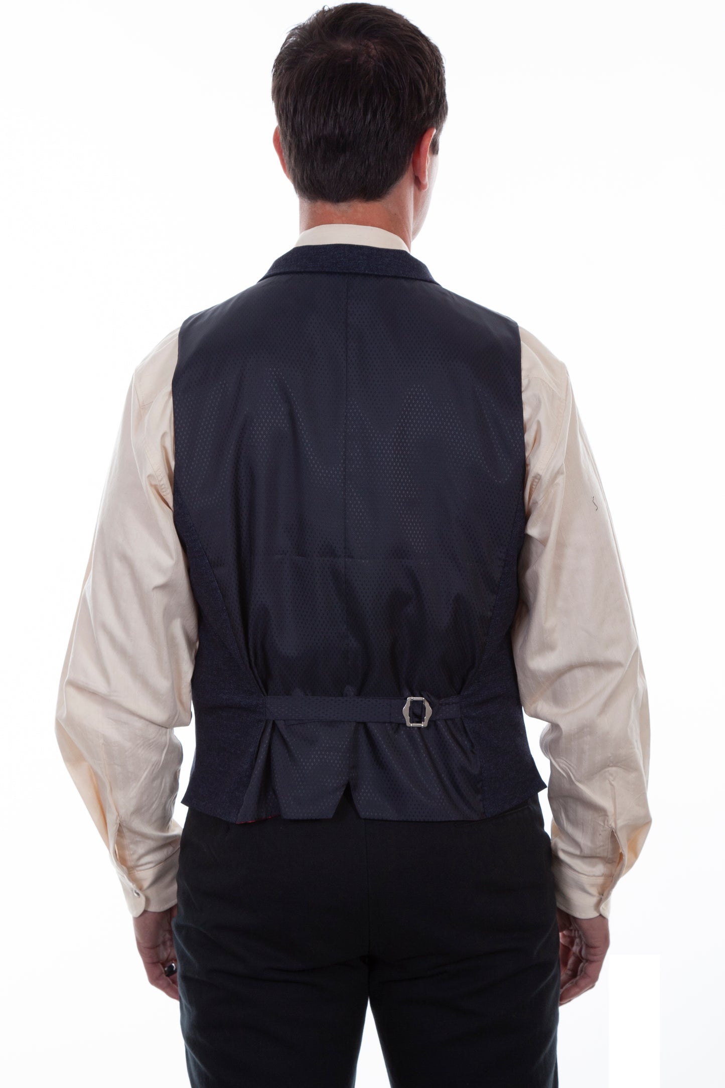 Scully RangeWear Men's Solid 4 Pocket Vest with Piping in Blue