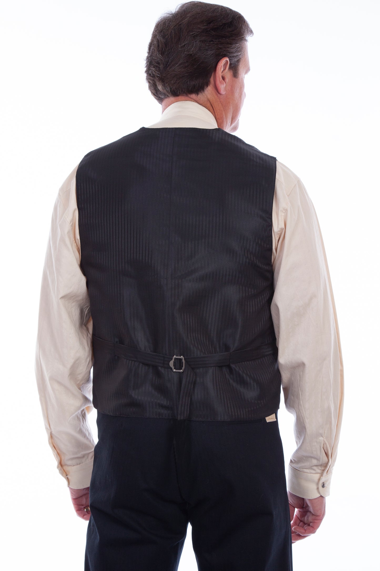 Scully RangeWear Men's Jacquard Vest in Chocolate