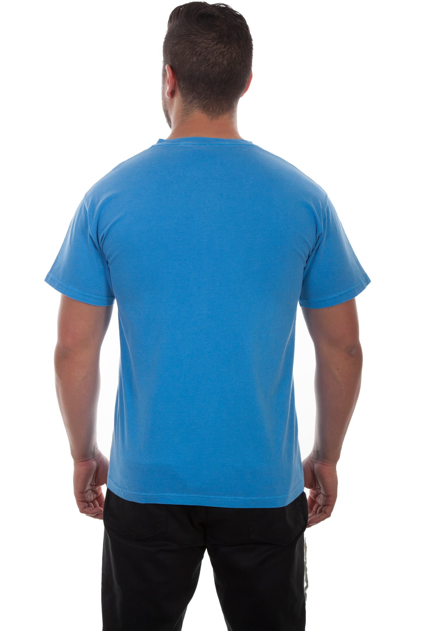 Scully Men's Short Sleeve Tee Shirt in Caribbean