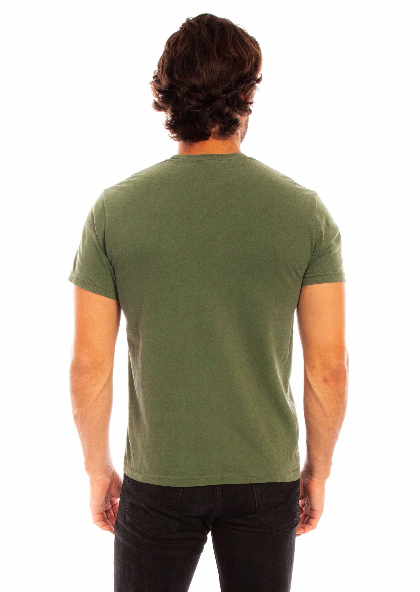 Scully Men's Short Sleeve Tee Shirt in Olive
