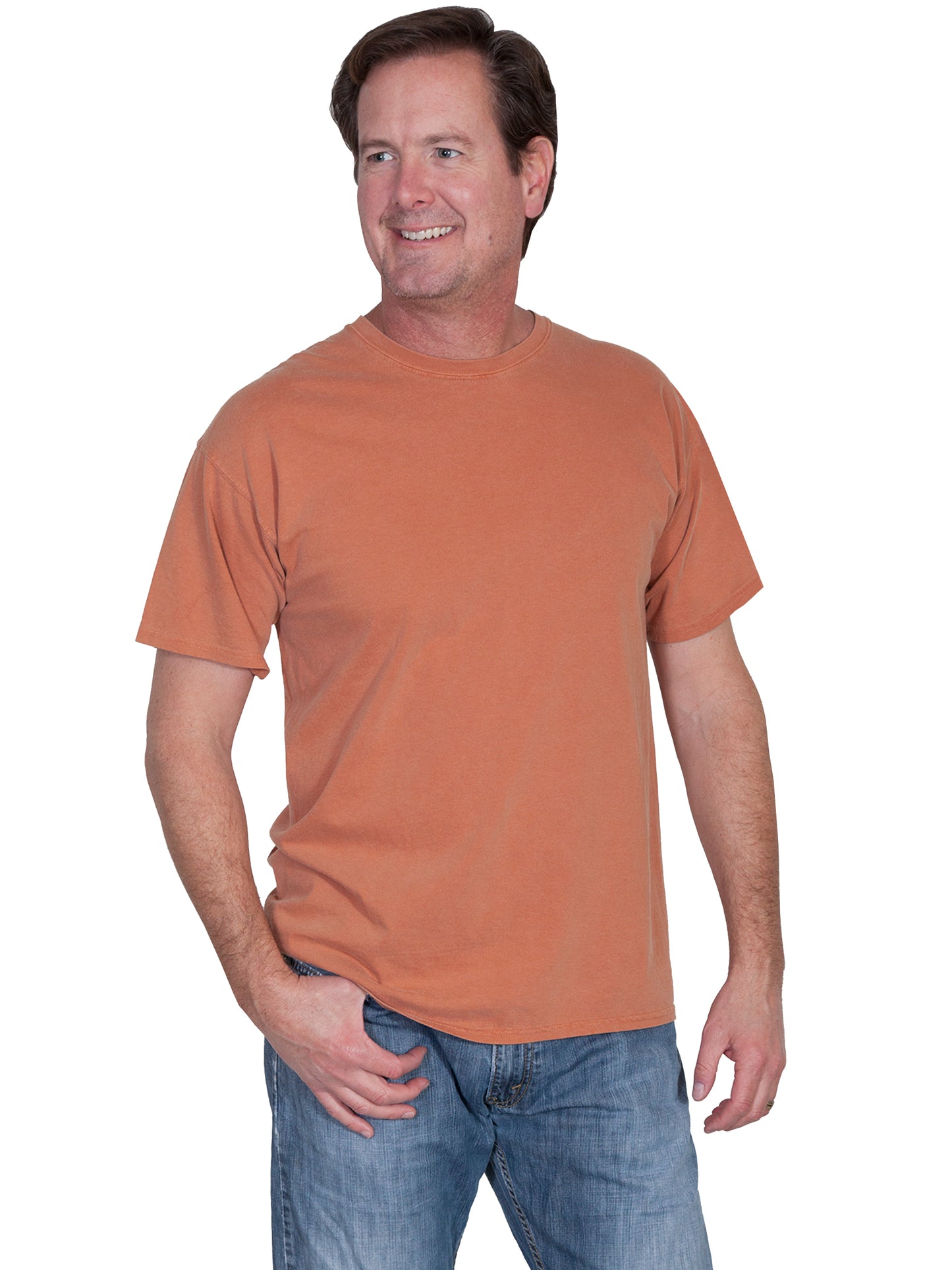 Scully Men's Short Sleeve Tee Shirt in Red Rock