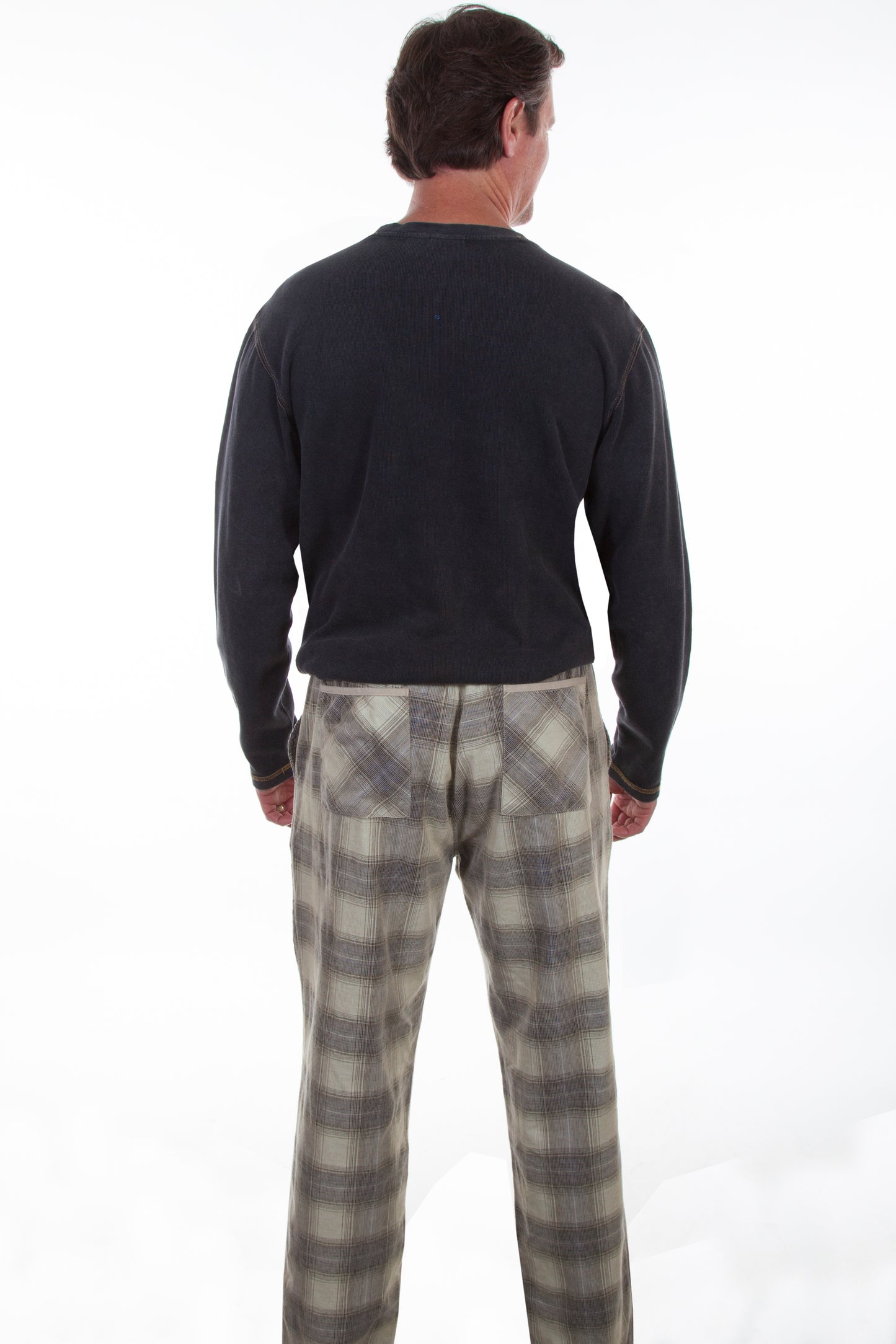 Scully Western Men's Lounge Pants in Stone-Navy
