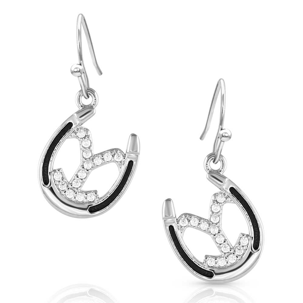 Montana Silversmiths Officially Licensed Yellowstone Earrings - Yellowstone in Luck