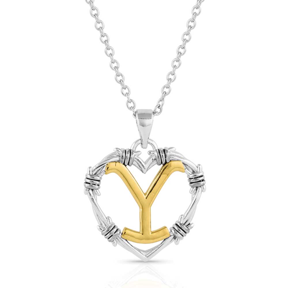 Montana Silversmiths Officially Licensed Yellowstone Necklace - The Love of Yellowstone