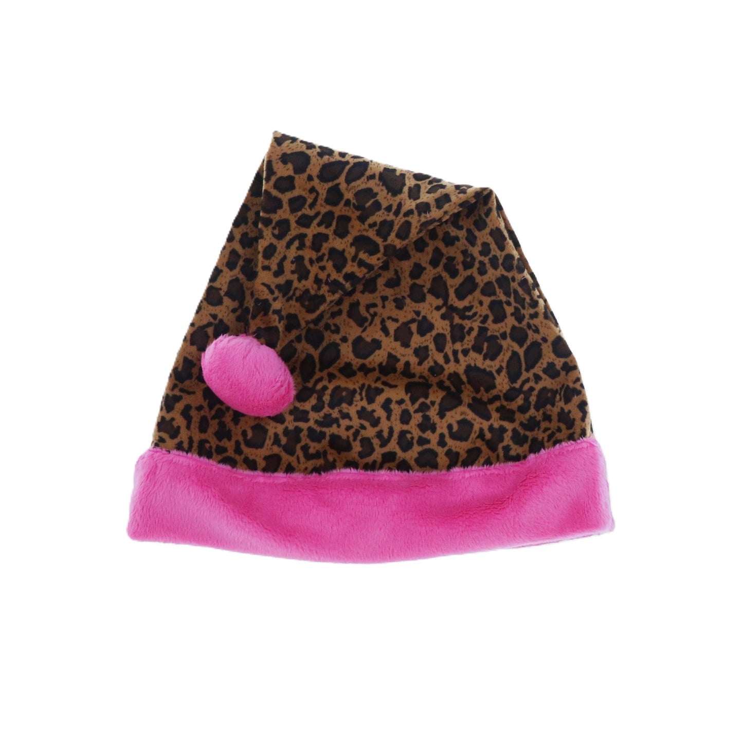Carstens Leopard Print Santa Hat