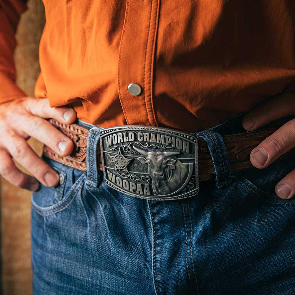Montana Silversmiths Woopaa PBR Attitude Buckle