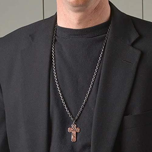 Montana Silversmiths Faded Glory Cross Necklace - NC3771BLB