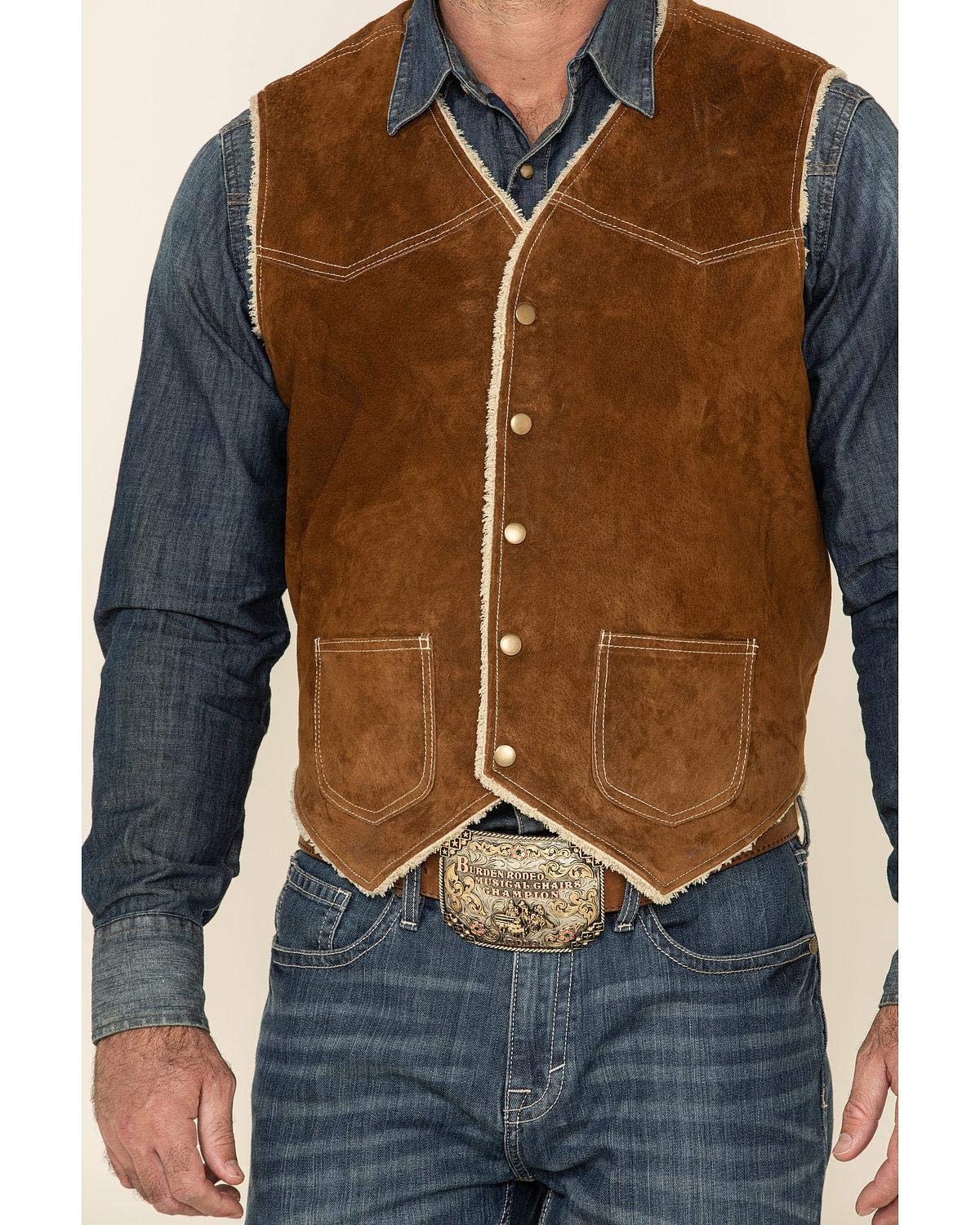 Scully Men's Boar Suede Leather Vest