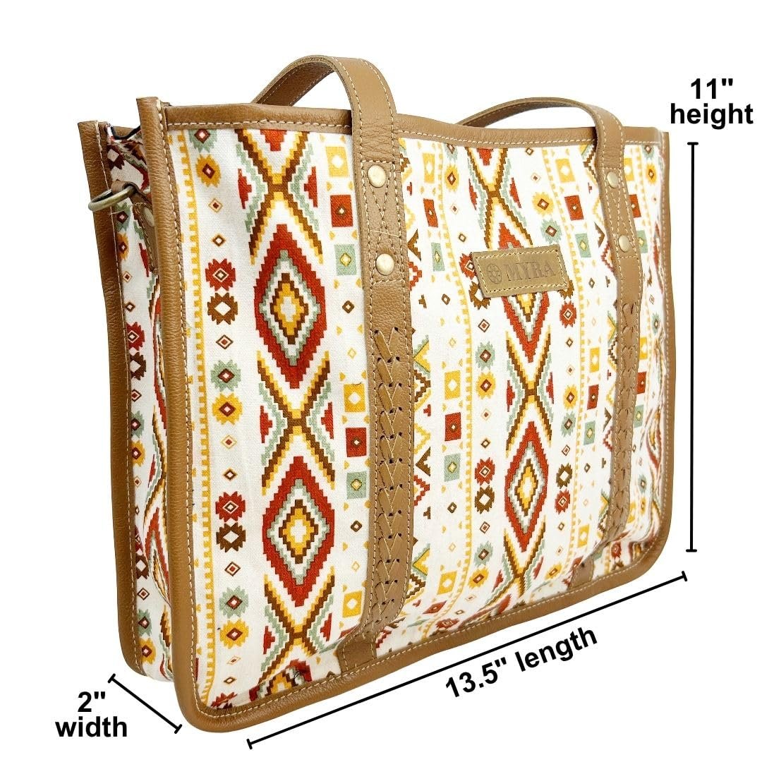 Myra Bag Women's Boho Conceal Carry Purse Aztec Tote Bag Crossbody New