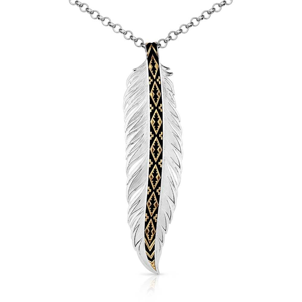 Montana Silversmiths Trust and Honor Feather Necklace - NC5761