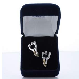 Montana Silversmiths Women's Sparkly Spur Earrings Silver One Size