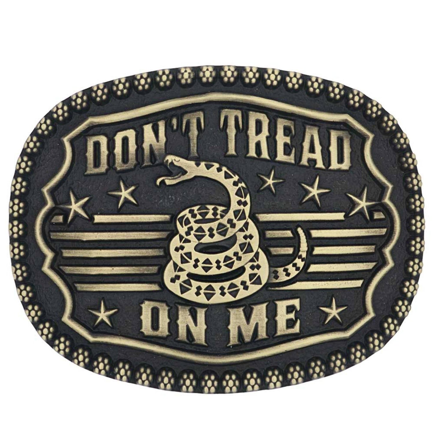 Montana Silversmiths Men's Don't Tread On Me Attitude Buckle A902