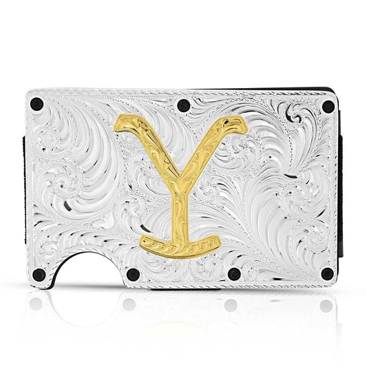 Montana Silversmiths Western Themed Credit Card and Cash Case (The Dutton Y Yellowstone)