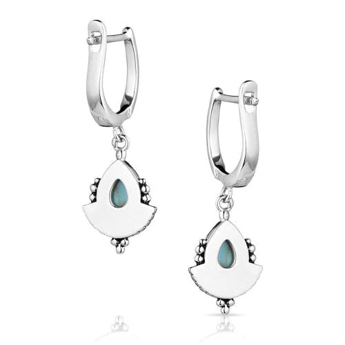 Montana Silversmiths Simple Flourish Turquoise Earrings - ER5774