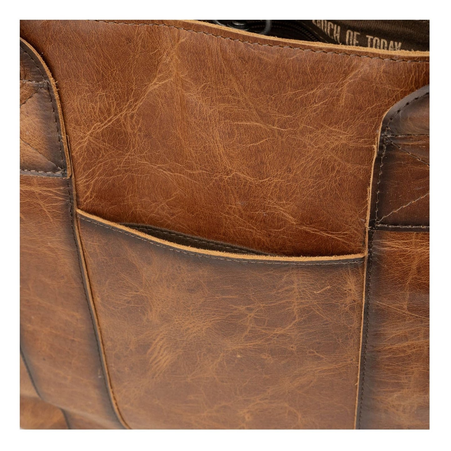 STS Ranchwear Womens Vaquero Cowhide/Tan Leather Tote Bag