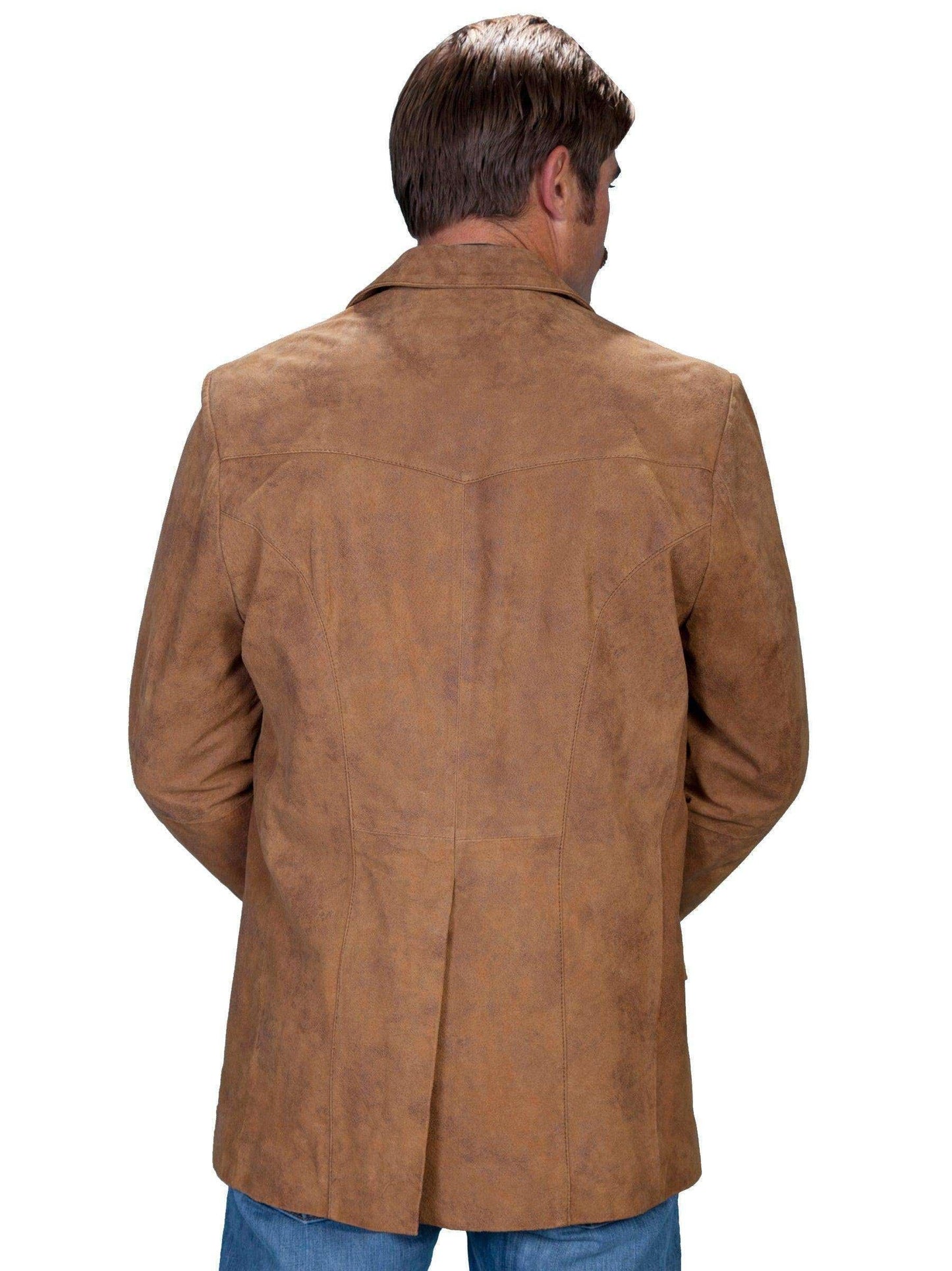 Scully Men's Western Leather Suede Sport Coat Blazer - Maple