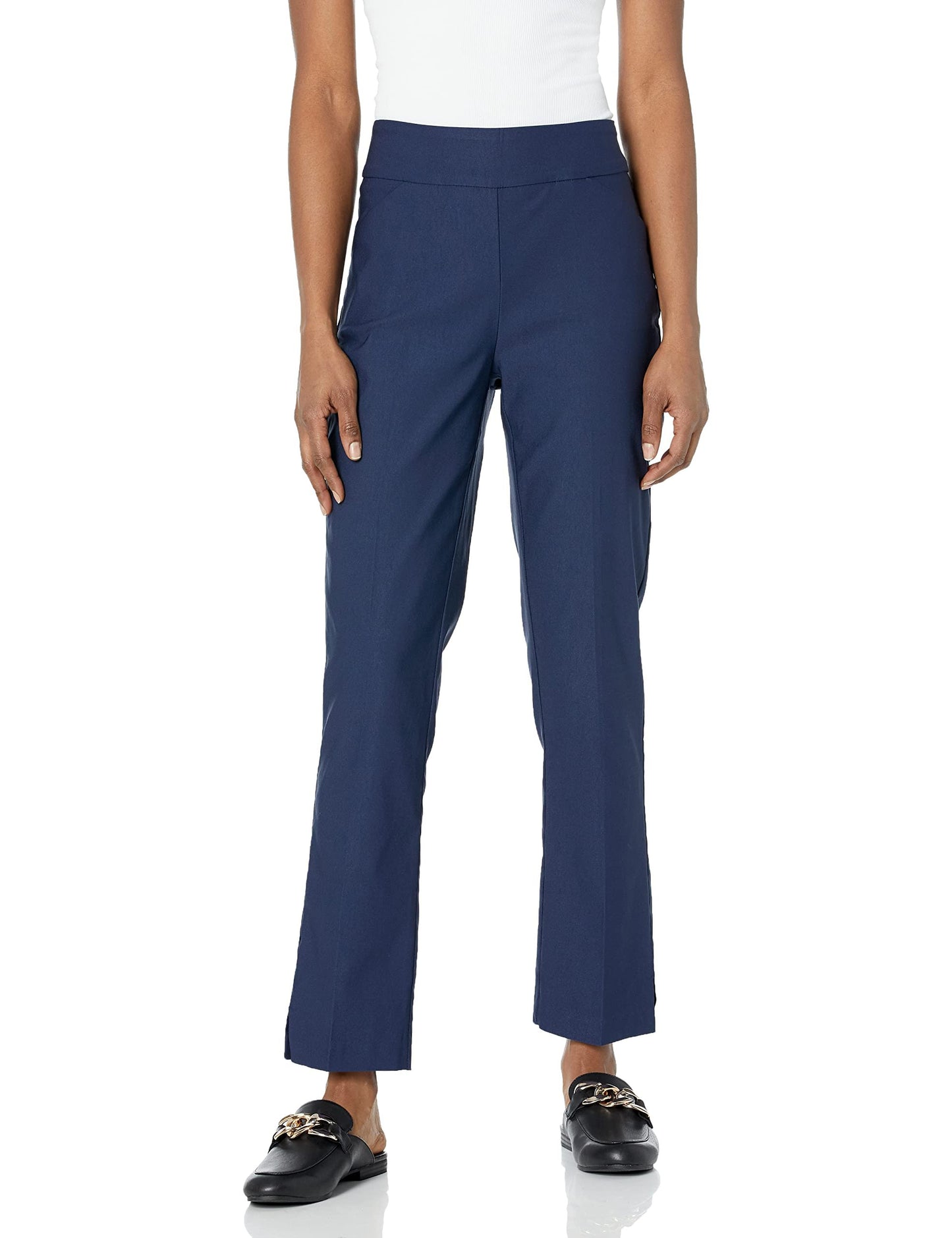 Tribal Women's Performance Stretch Pull on Slimming Ankle Pants