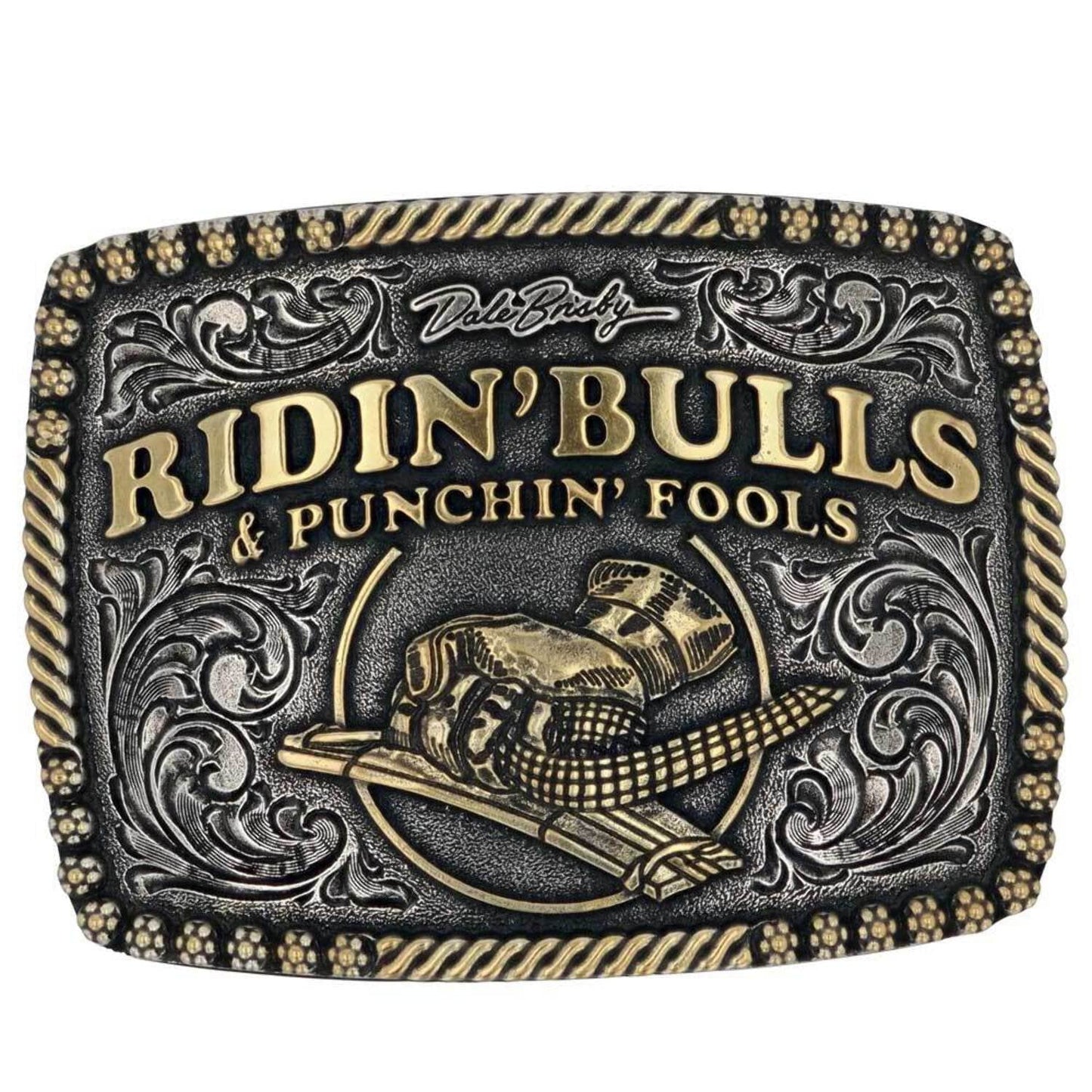 Montana Silversmiths Dale Brisby Bulls Fools Attitude Buckle