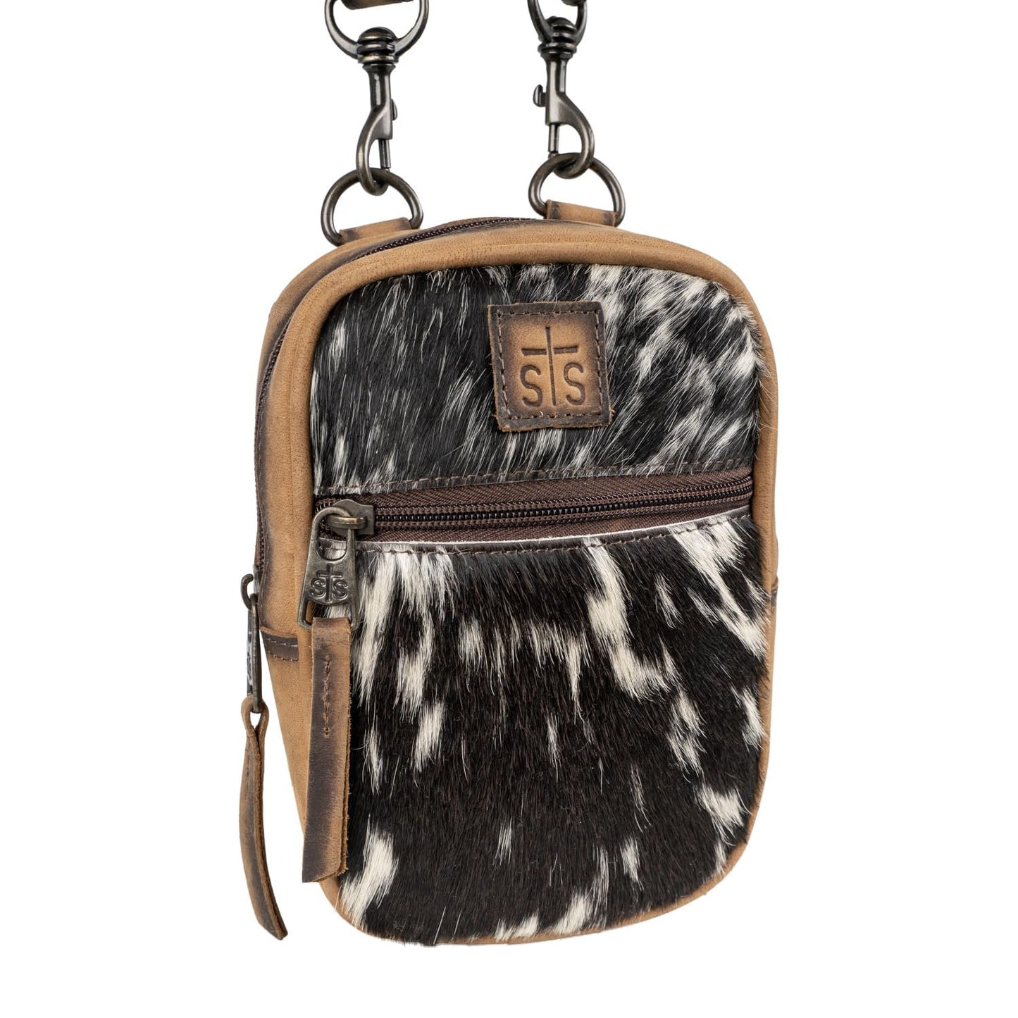 STS Ranchwear Womens Auzlyn Cowhide/Tan Leather Crossbody Bag