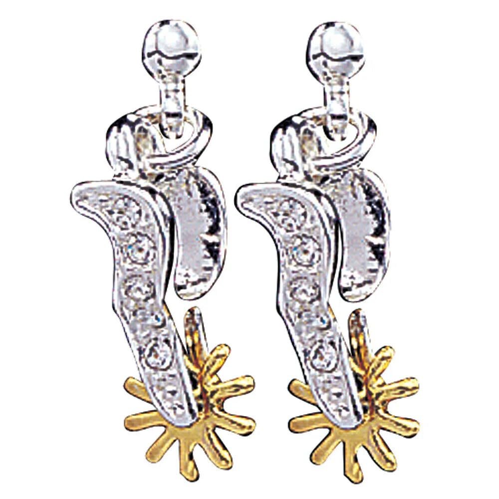 Montana Silversmiths Women's Sparkly Spur Earrings Silver One Size