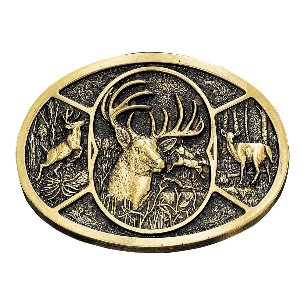 Montana Silversmith Attitude Western Belt Buckle (Deer Heritage)