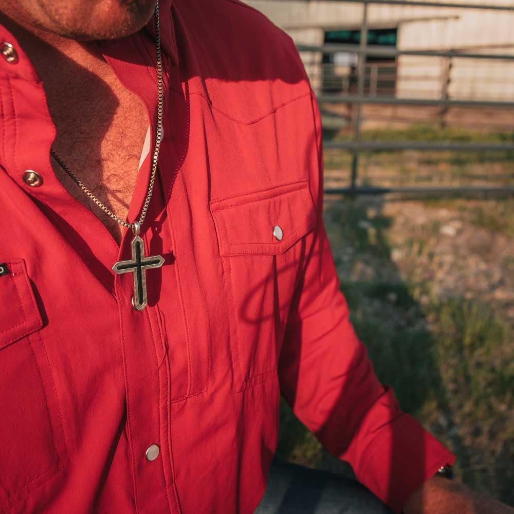 Montana Silversmiths Deep Faith Cross Necklace