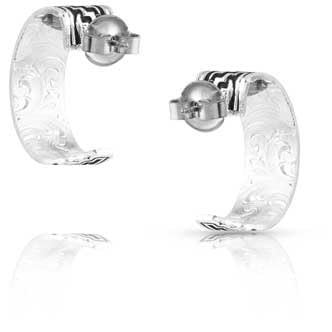 Montana Silversmiths Southwestern Escape Hoop Earrings - ER5592