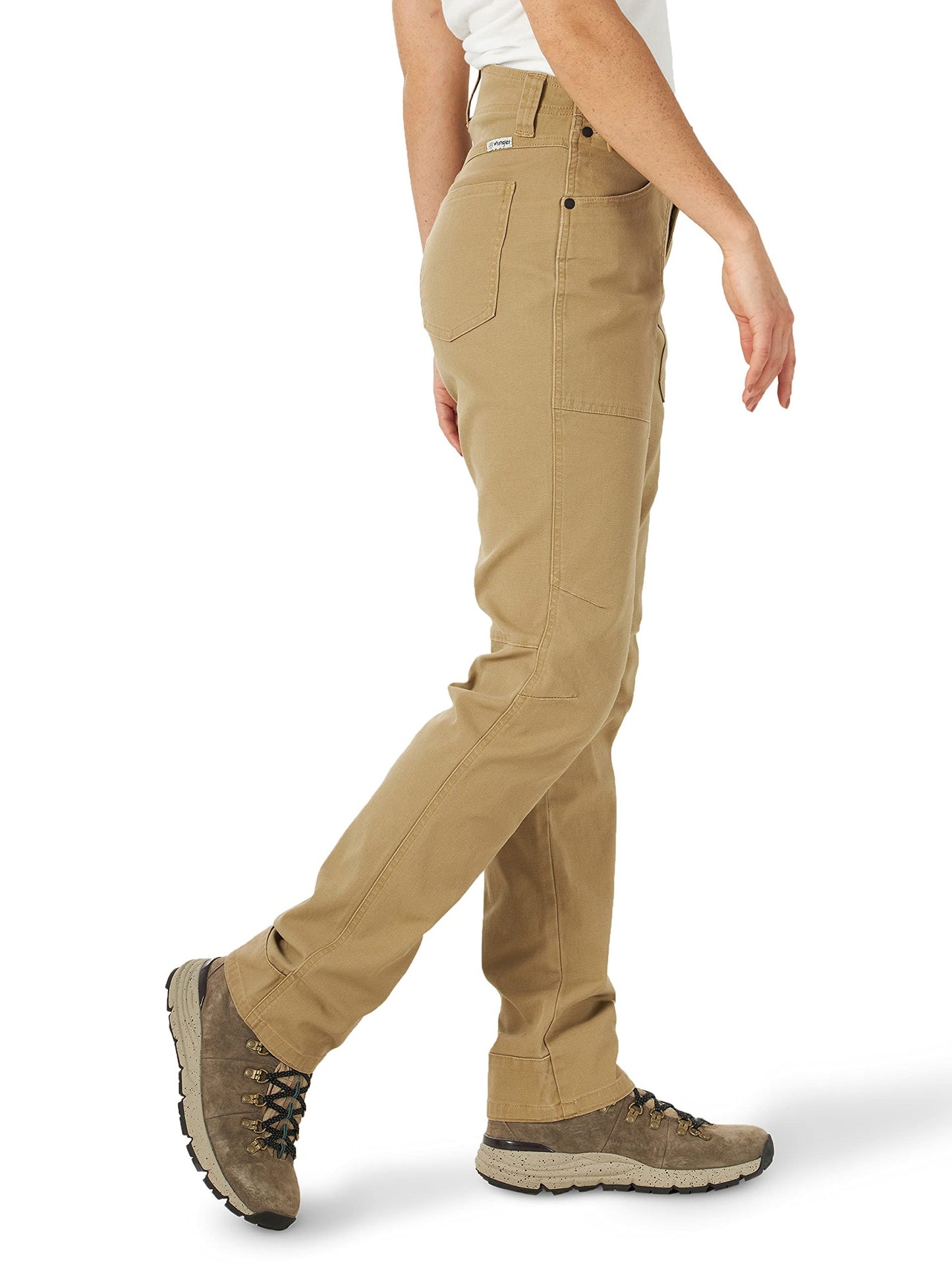 ATG by Wrangler Women's Canvas Slim Fit Pant, Elmwood, 6 Short